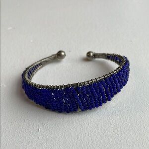 Blue Beaded Bracelet